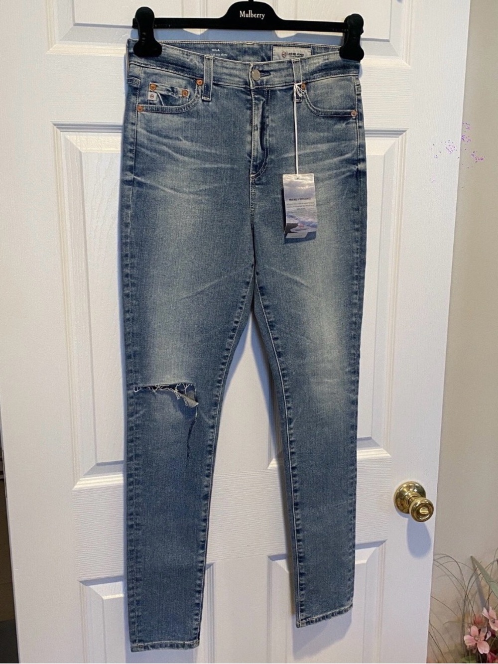 AG Women’s Mila High Waist Skinny Blue Jeans Size 28 NWT